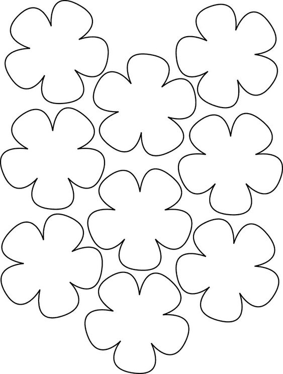 molde de flor de papel para imprimir e recortar grátis