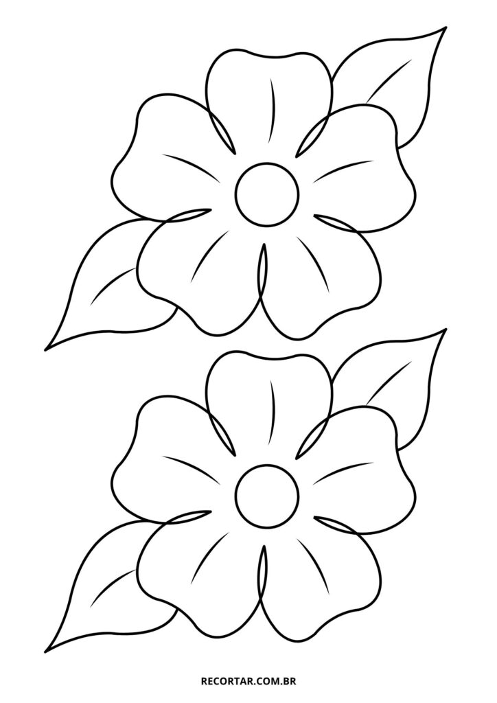 moldes de rosas de papel para imprimir