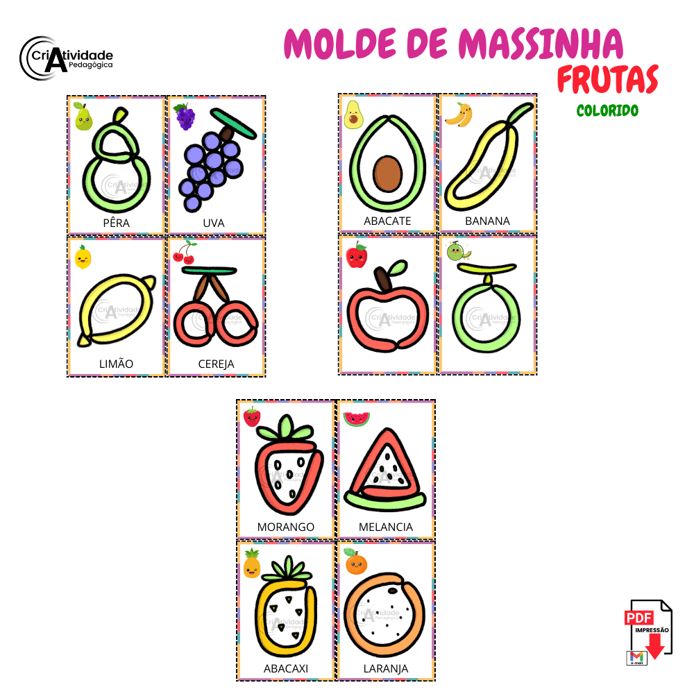 molde de frutas
