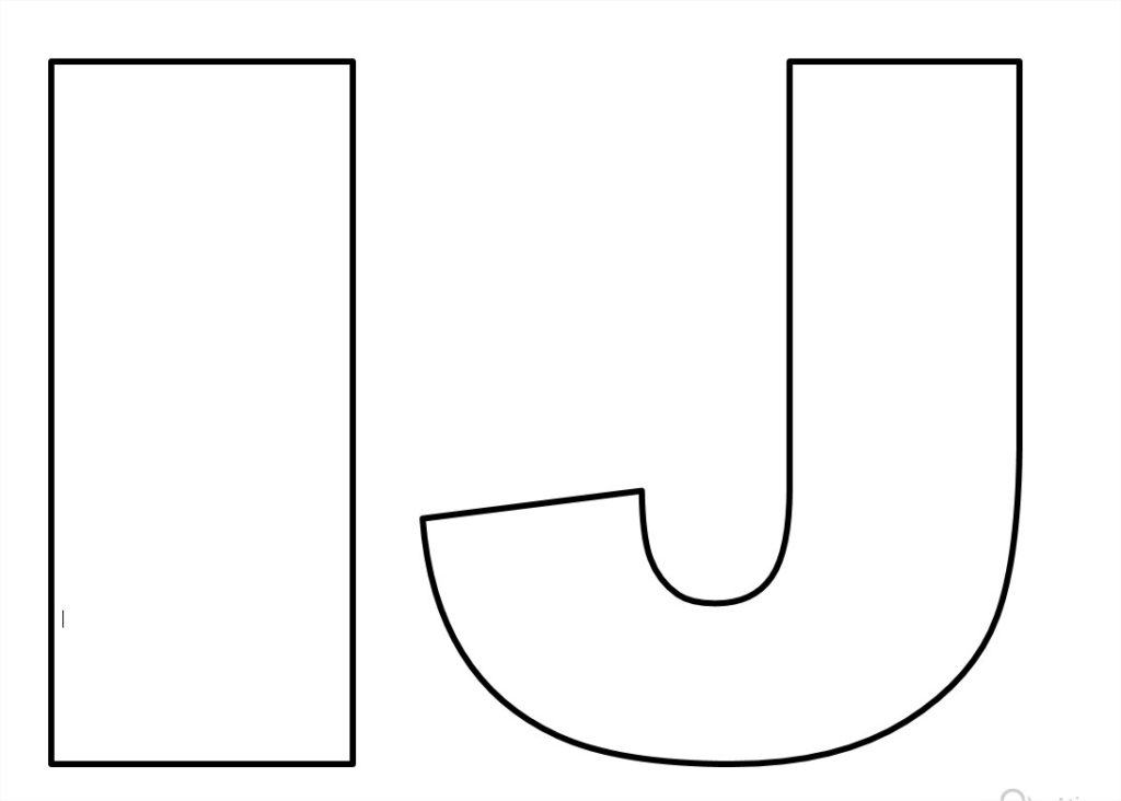 Moldes de letras em bloco (forma) para EVA