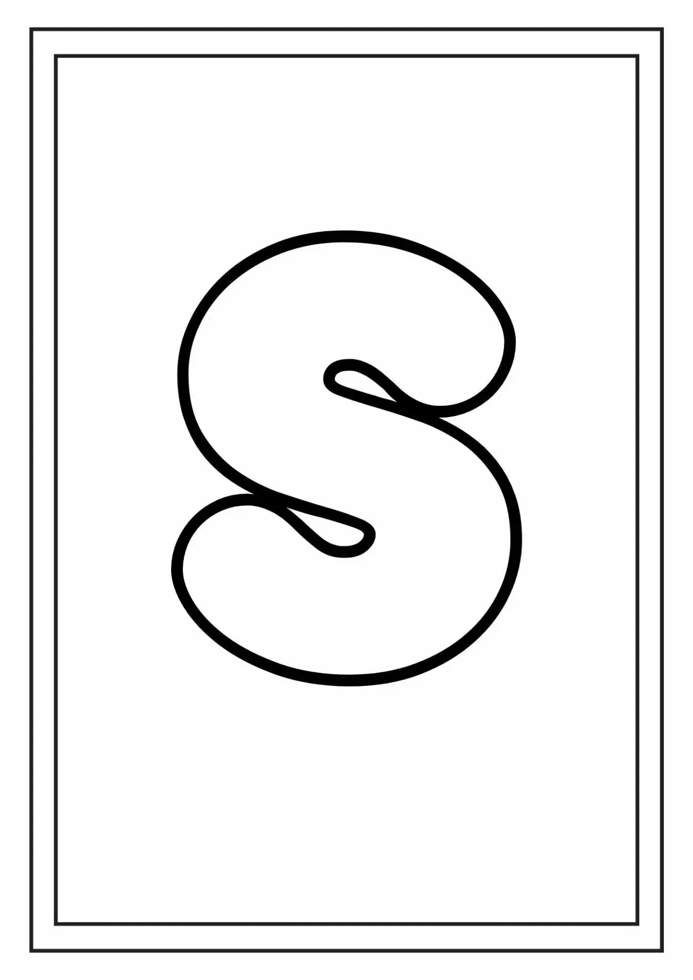 molde de letra de forma pequena