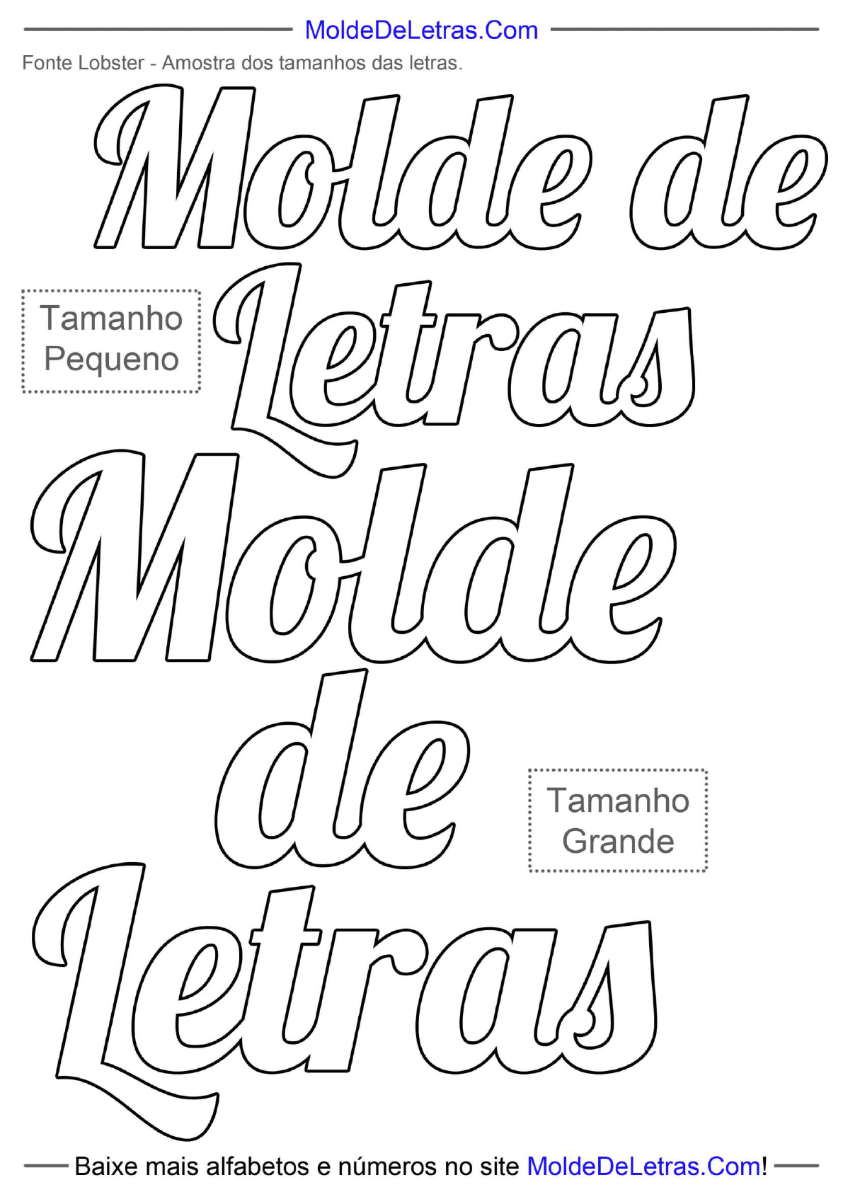 fonte cursiva para molde