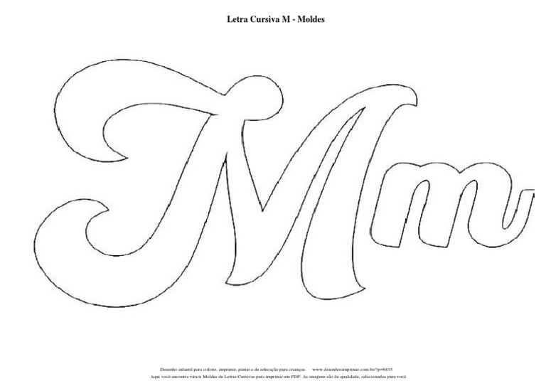 molde de letras cursivas para confeitaria