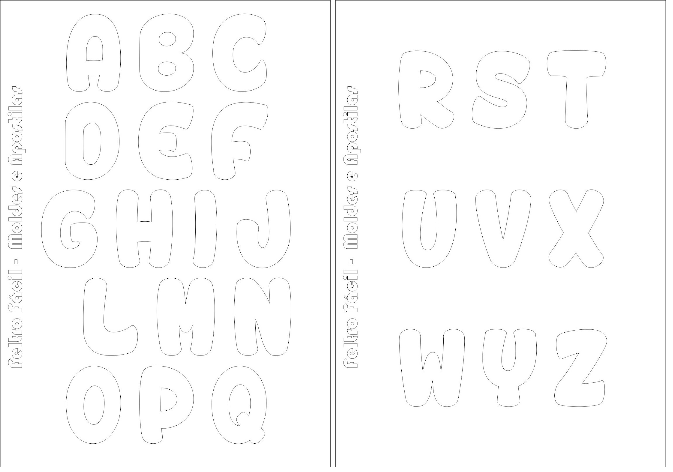 molde de letras eva com tema infantil (ex: Hello Kitty)