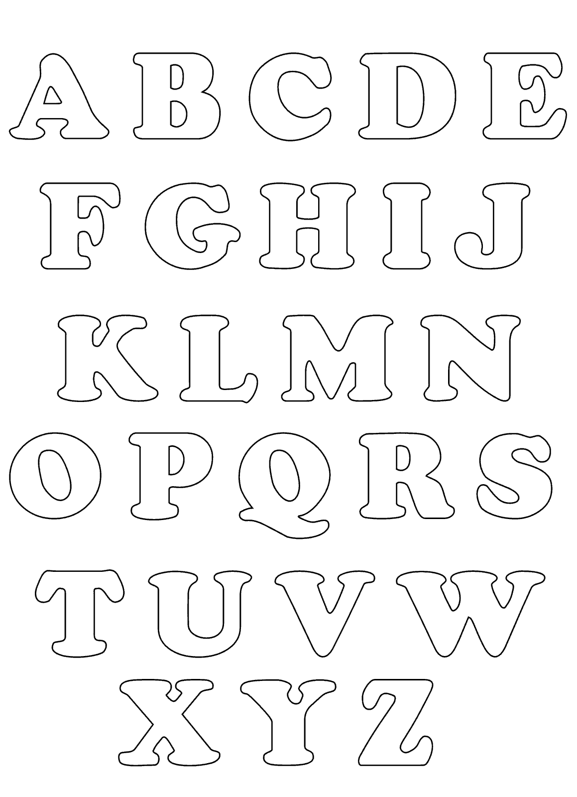 moldes de letras para painel em eva