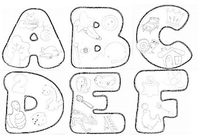 moldes de letras para feltro