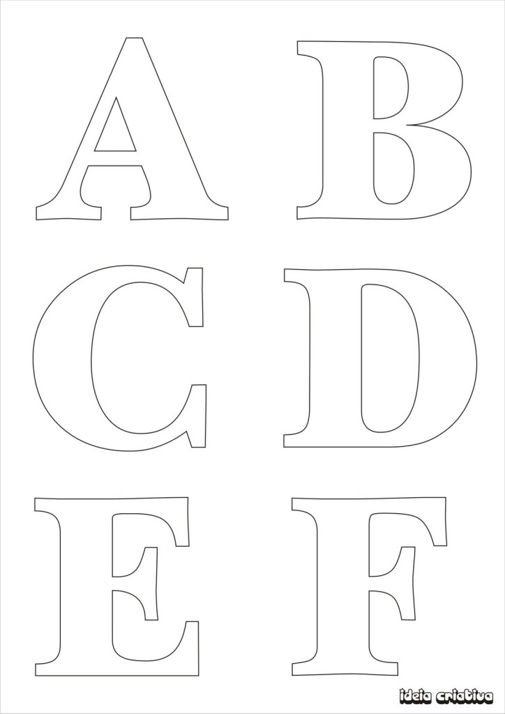 moldes de letras para EVA