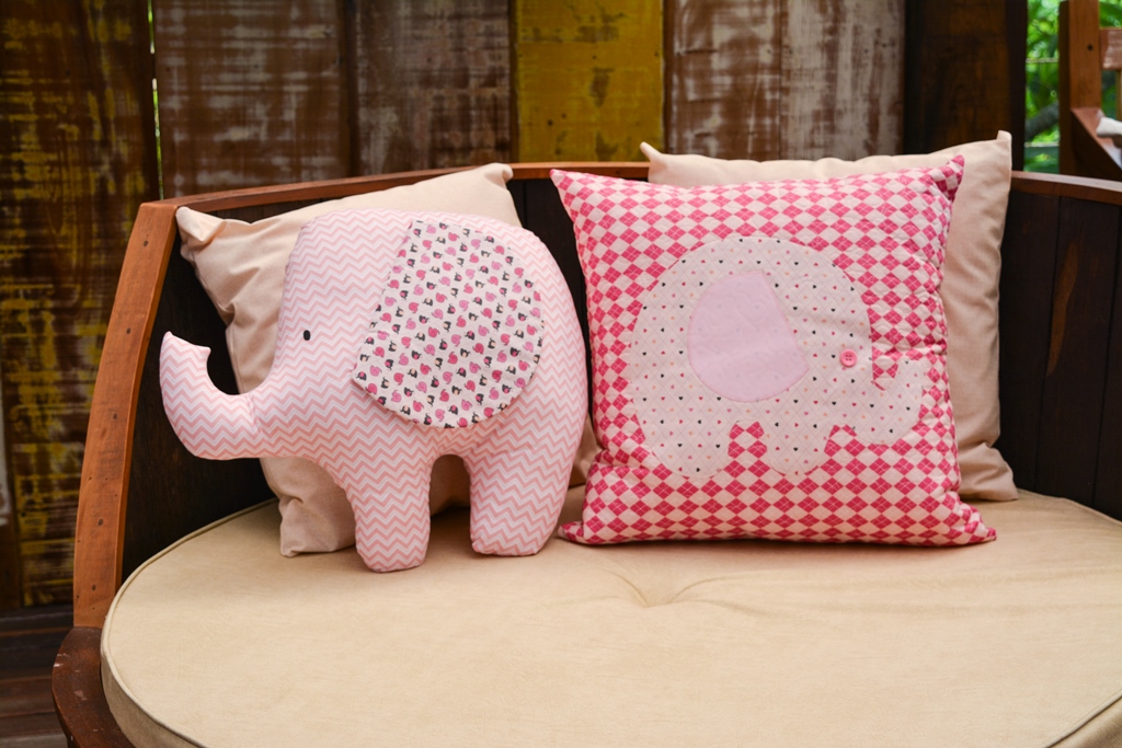 molde elefante de tecido