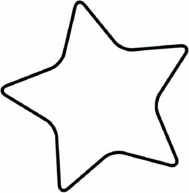molde estrela para feltro