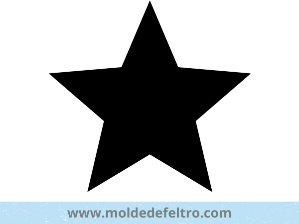 molde vazado estrela