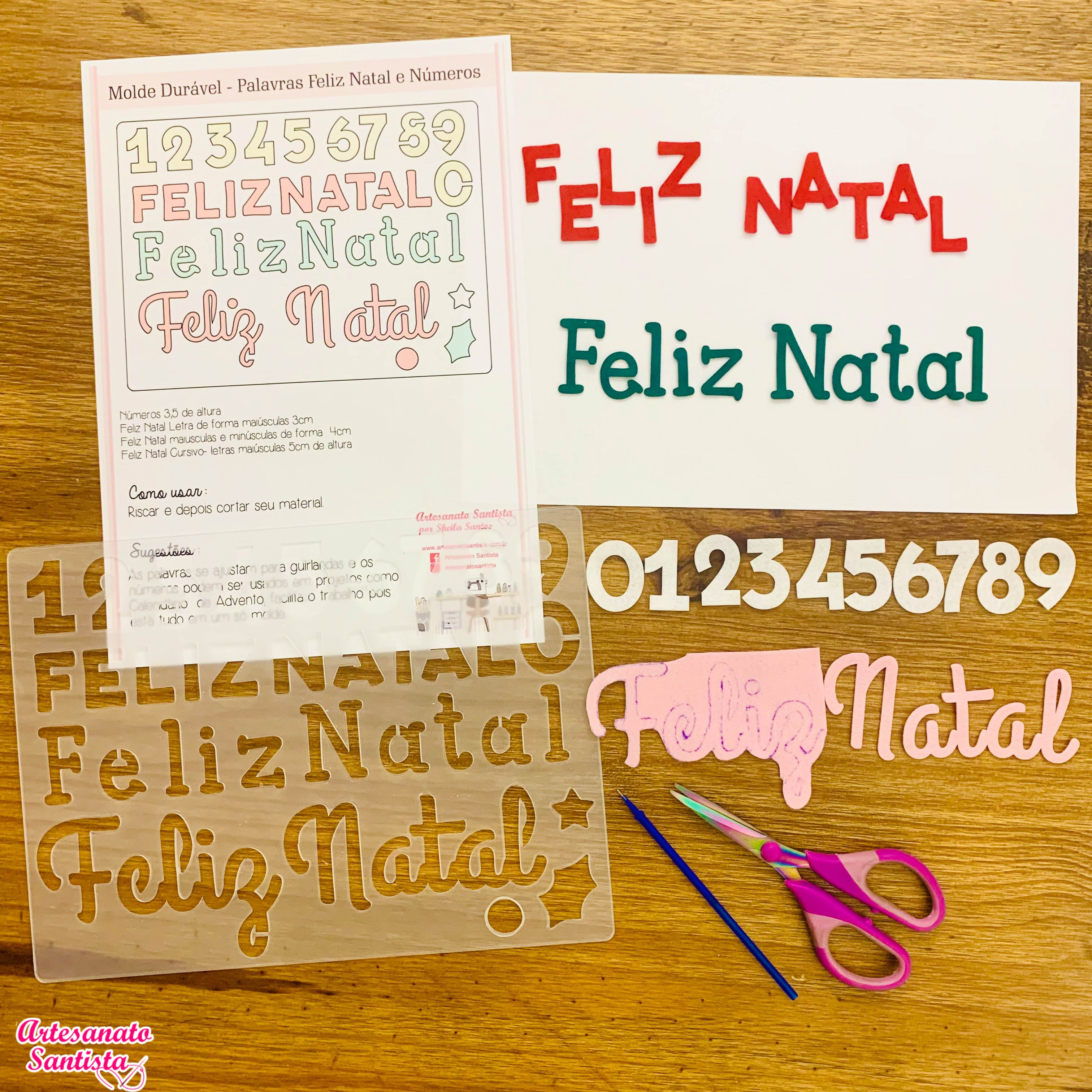 molde feliz natal letras cursivas para imprimir