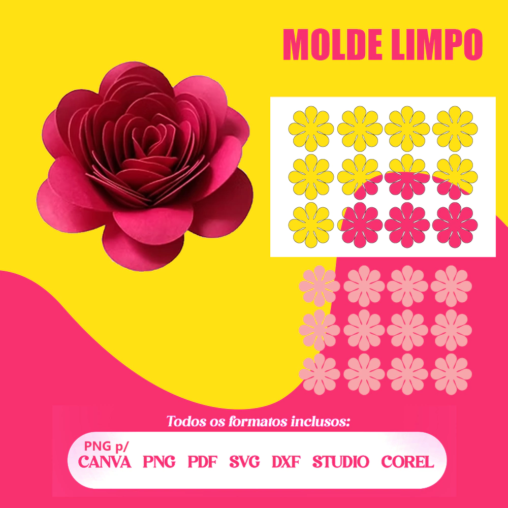 molde flor confeitaria