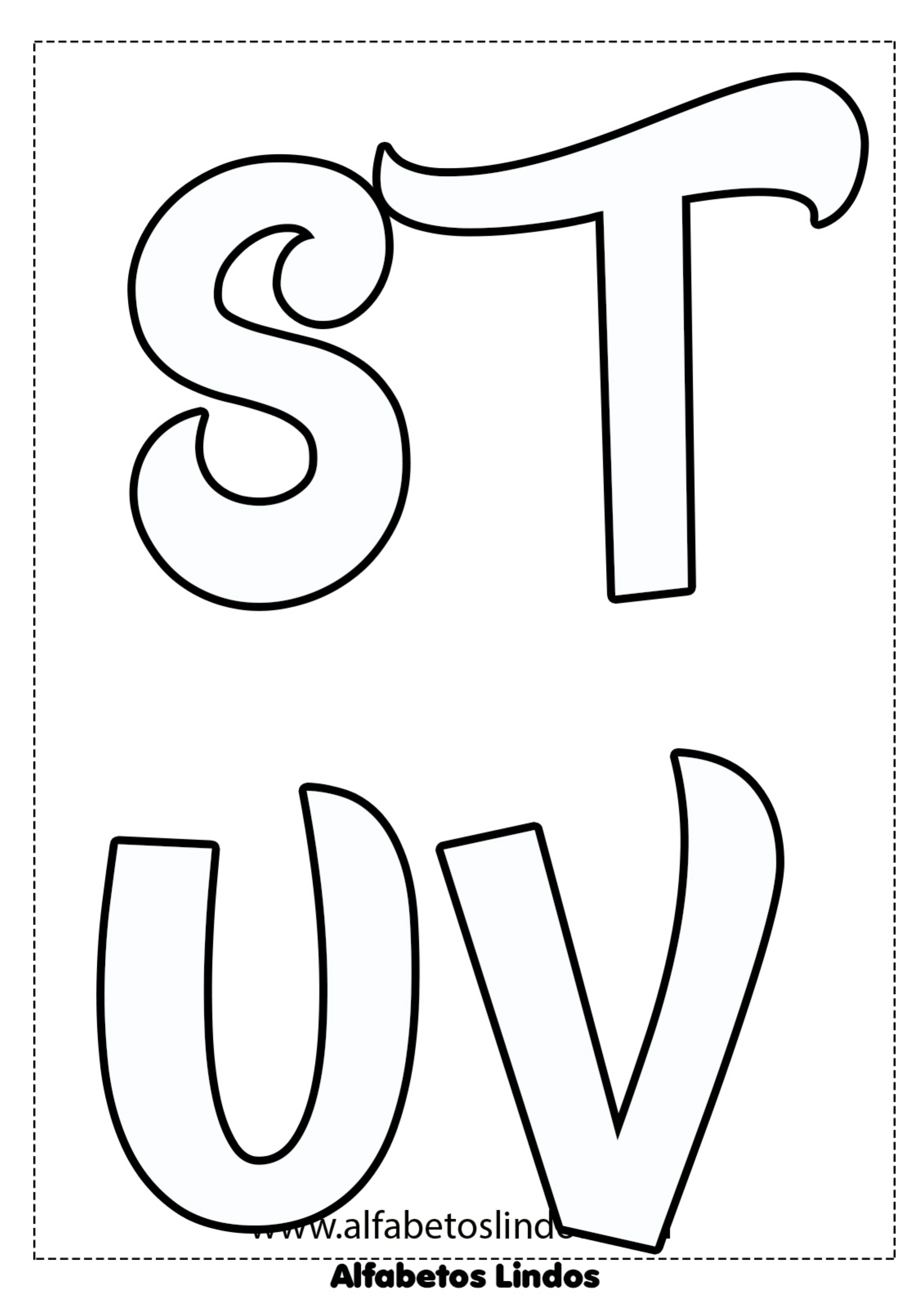 molde de letra 3d eva