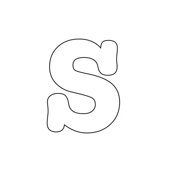 molde letra s silicone