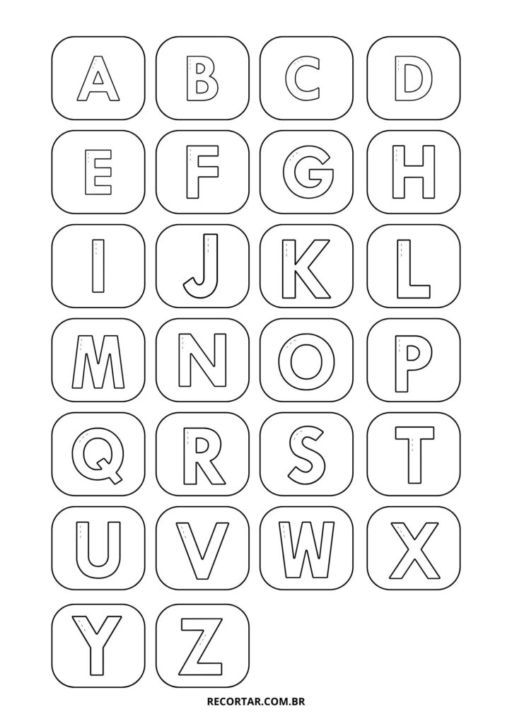 molde de letras cursivas vs moldes de letras retas para imprimir