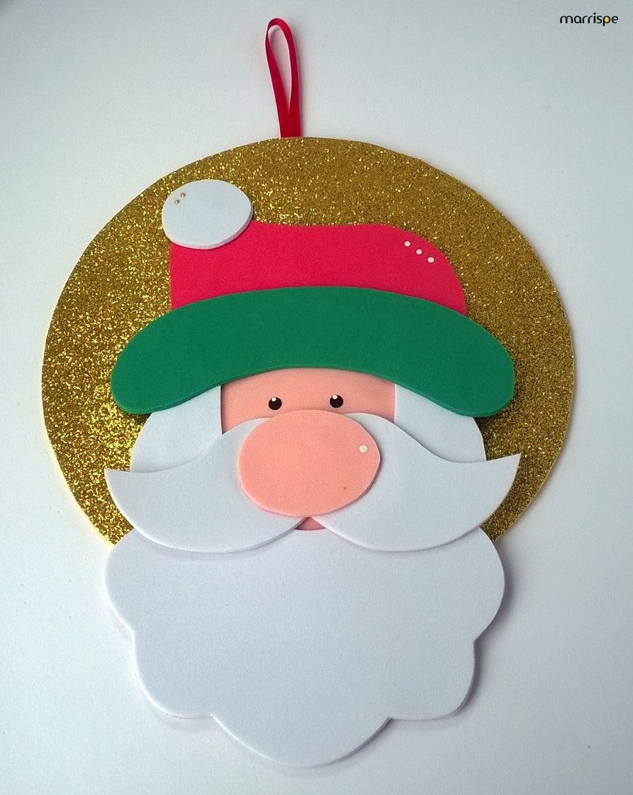 molde papai noel eva para painel