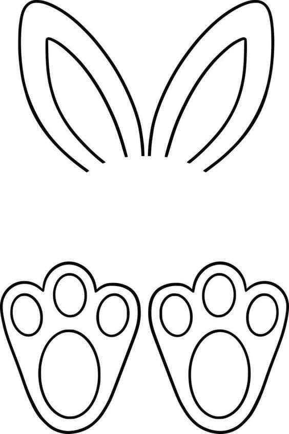 molde de pata de coelho infantil