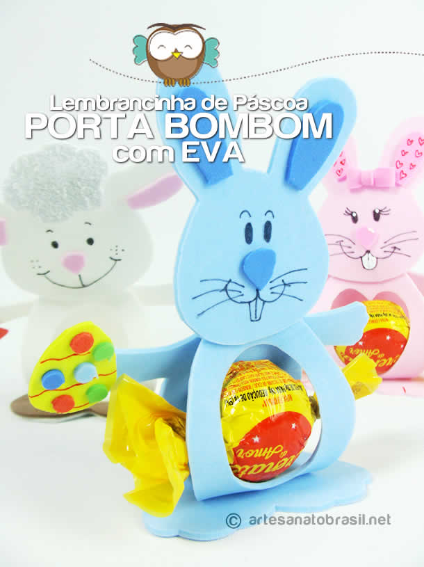 molde porta bombom páscoa fácil