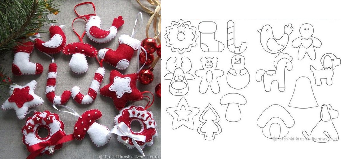 como fazer enfeites de natal em eva