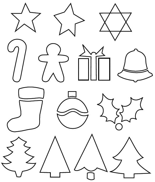 moldes de natal para papel