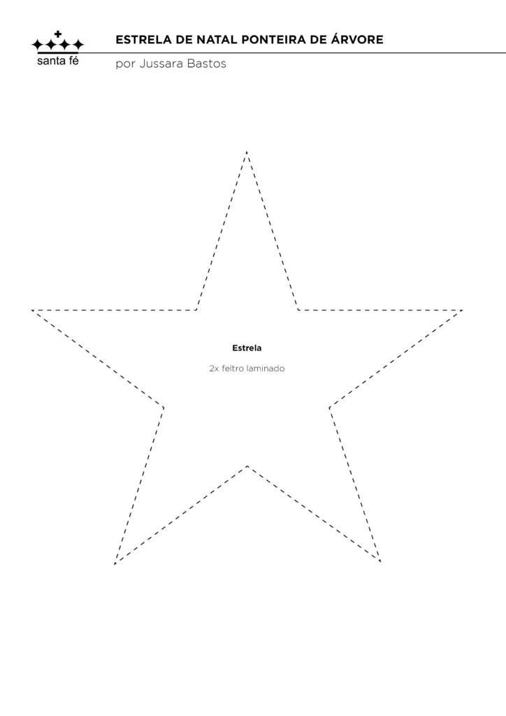 molde estrela pequena para imprimir