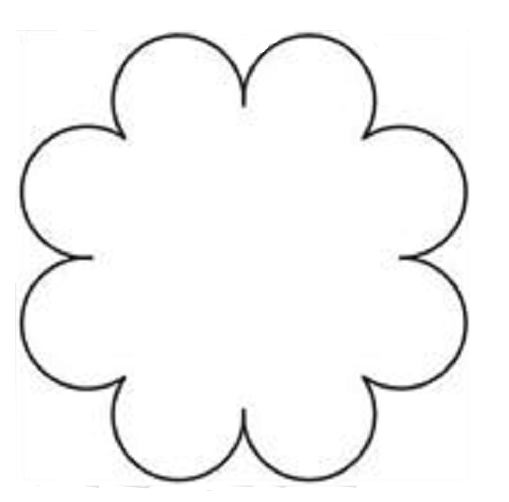 como fazer flor gigante com molde