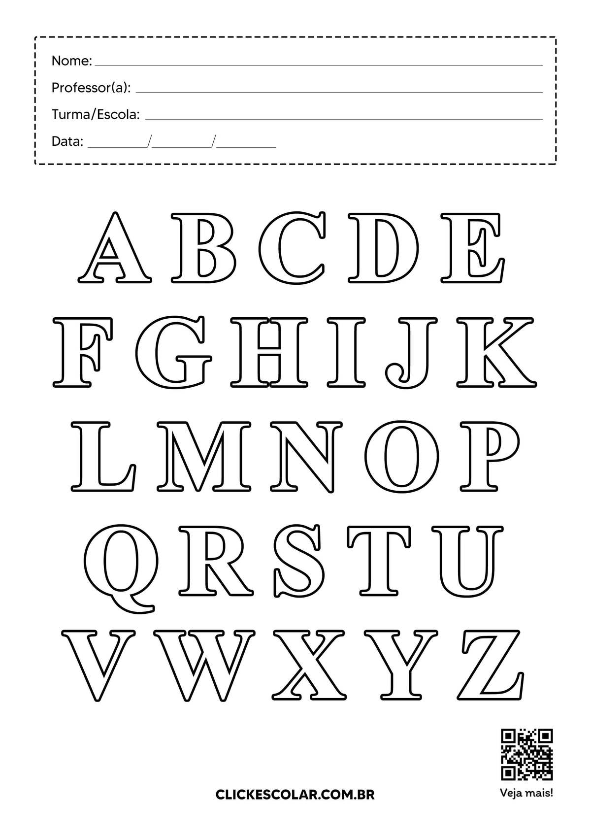 letras para cartazes escolares
