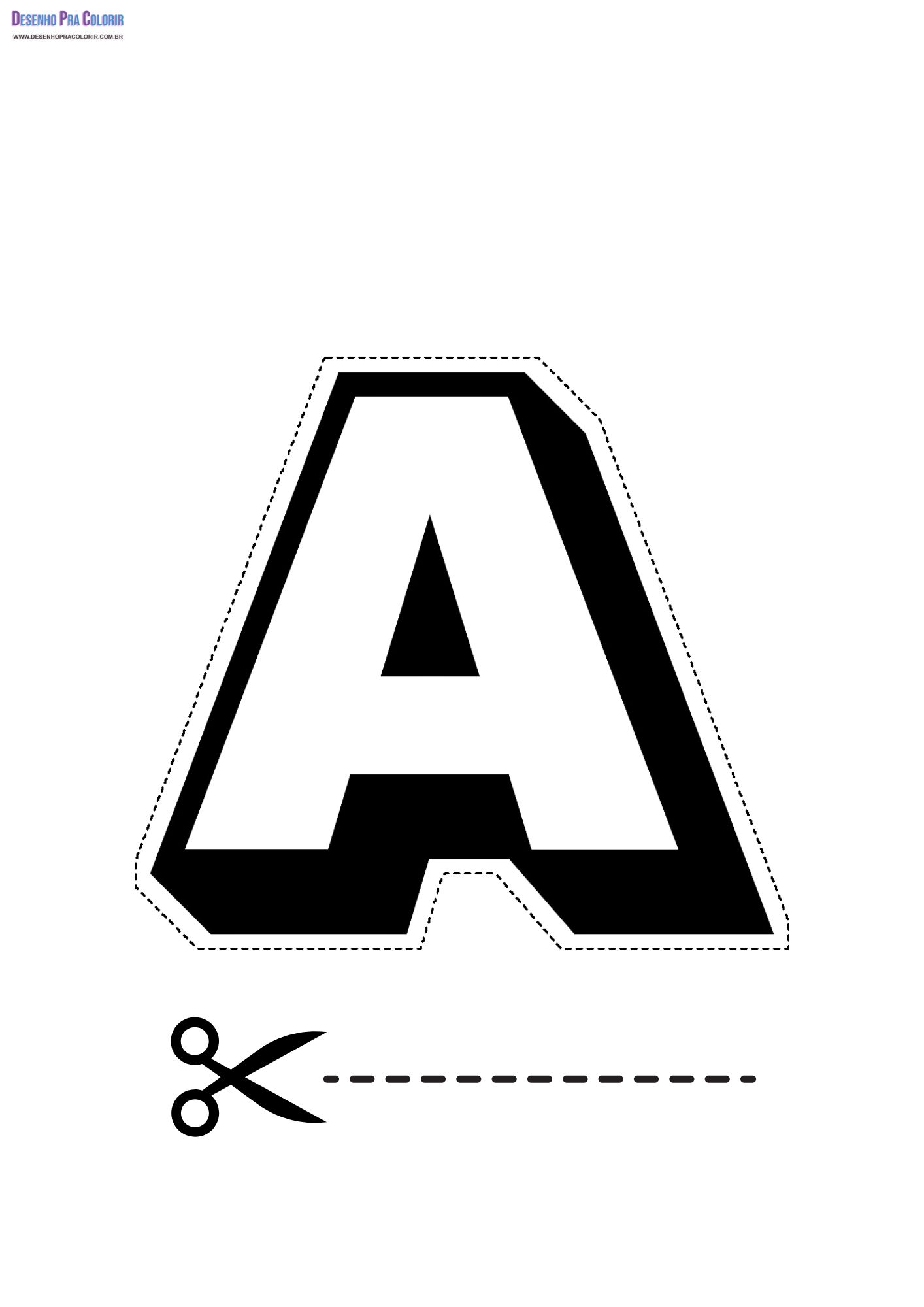 moldes de letras para imprimir grátis