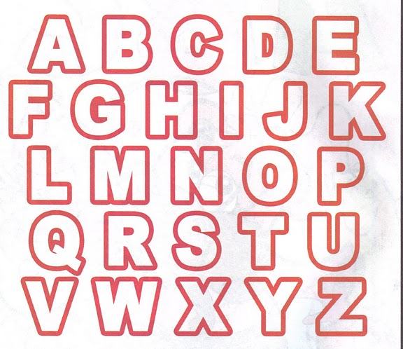 moldes de letras em eva para imprimir grande