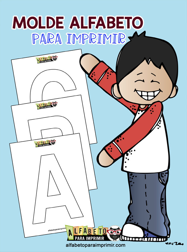 moldes de letras decoradas em pdf
