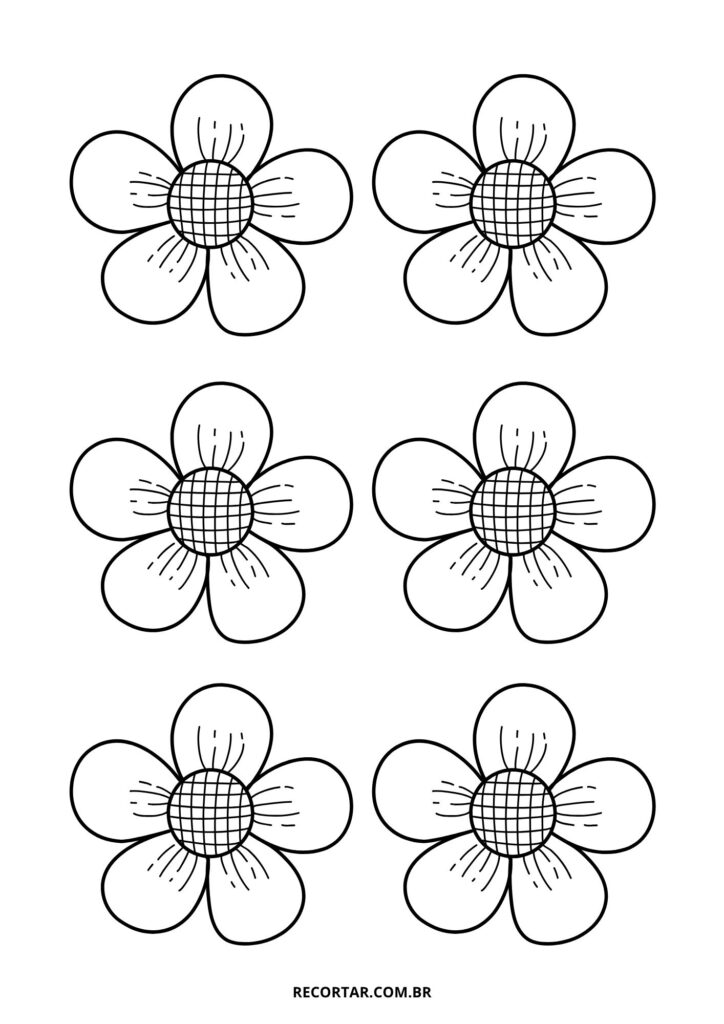 moldes flores para imprimir