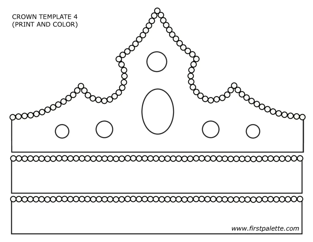 moldes de coroa para imprimir e usar em festas