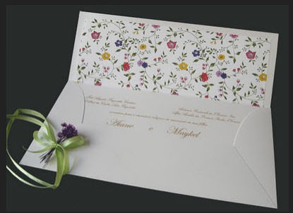 ideias de moldes de envelope para convite de casamento