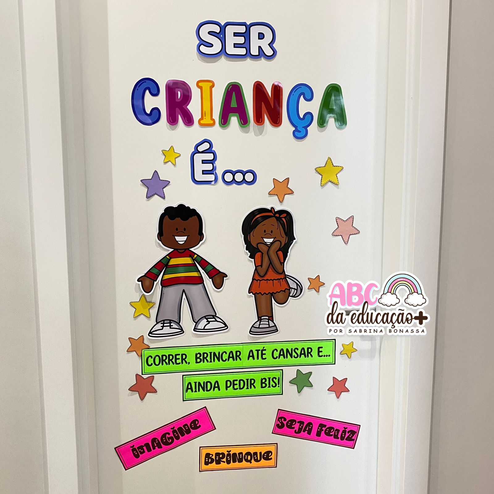 mural dia das crianças diversidade