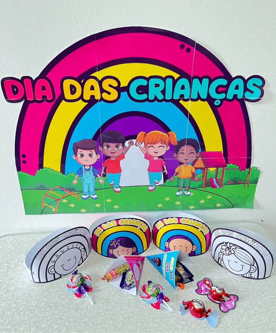 mural dia das crianças diversidade