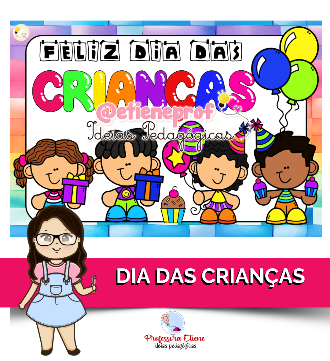 mural dia das crianças diversidade