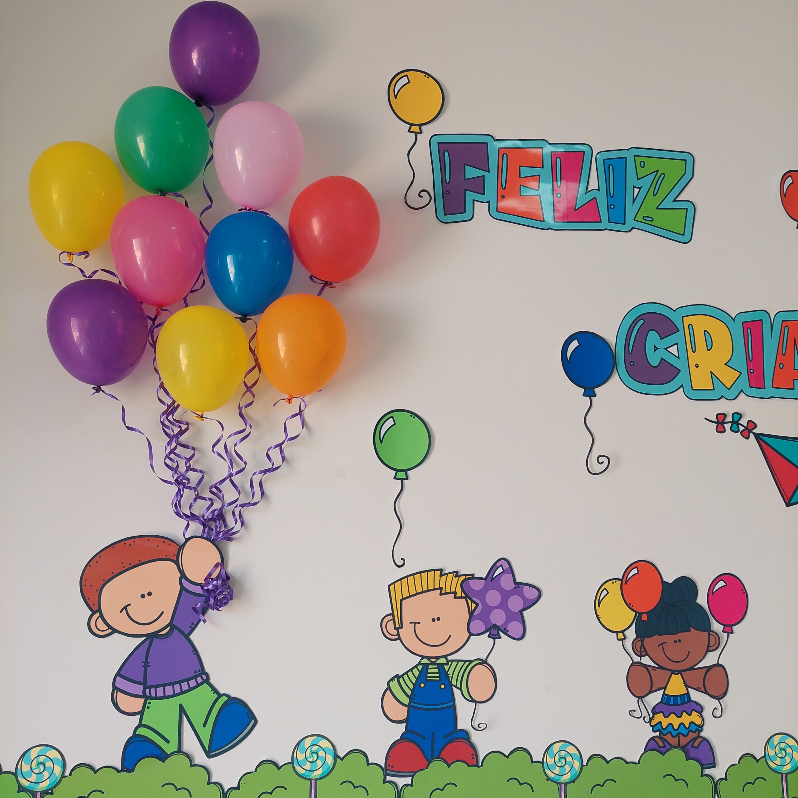 mural dia das crianças educação infantil