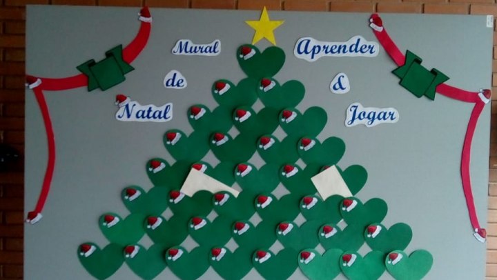 painel de natal criativo para sala de aula