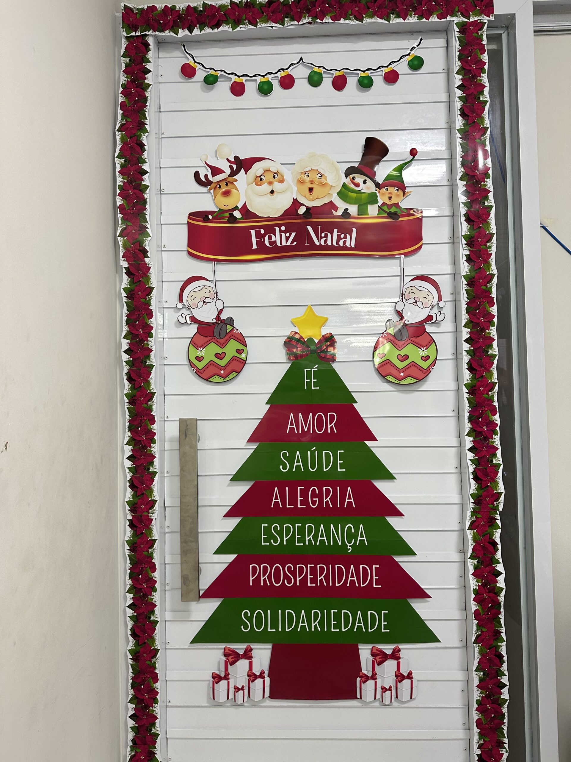 painel de natal criativo para sala de aula