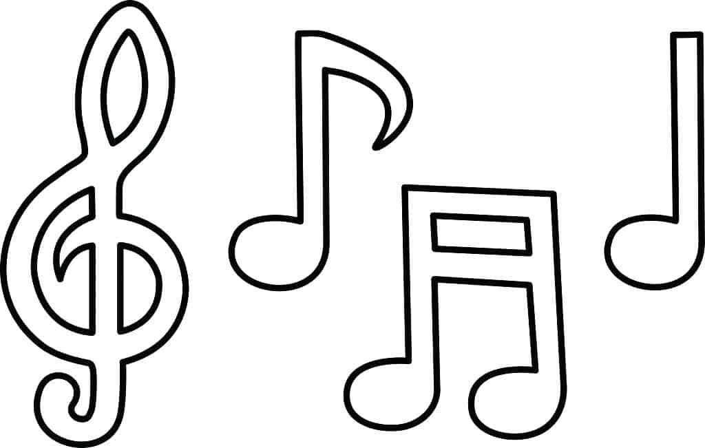 notas musicais moldes