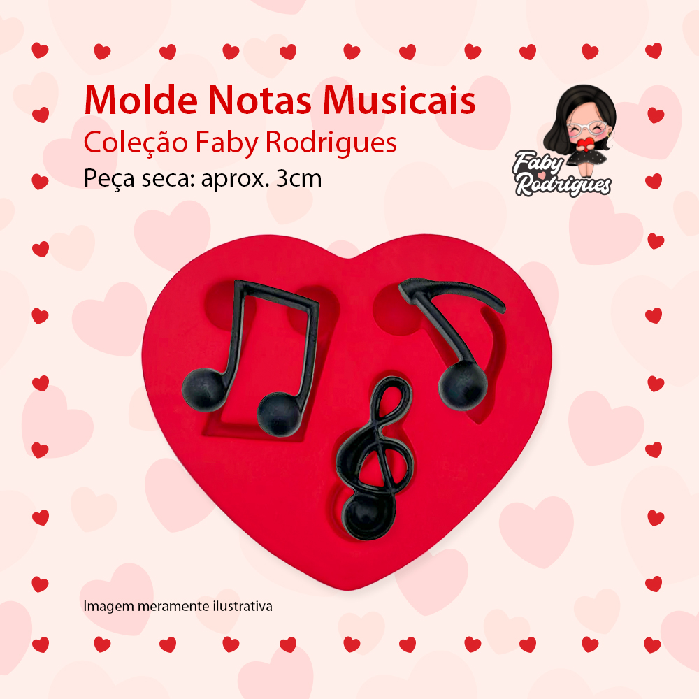 notas musicais moldes
