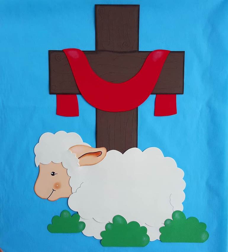 atividade ovelha pascoa infantil