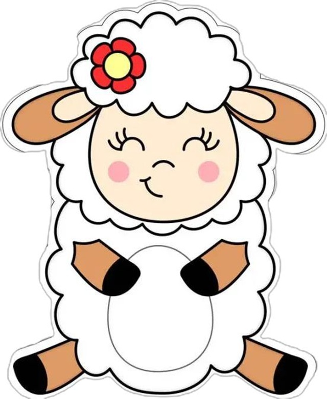 viseira de ovelha para imprimir