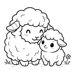 desenho de ovelha para colorir