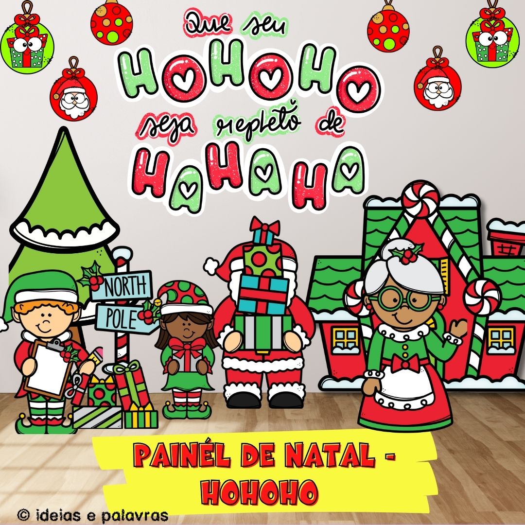 painel de natal escolar