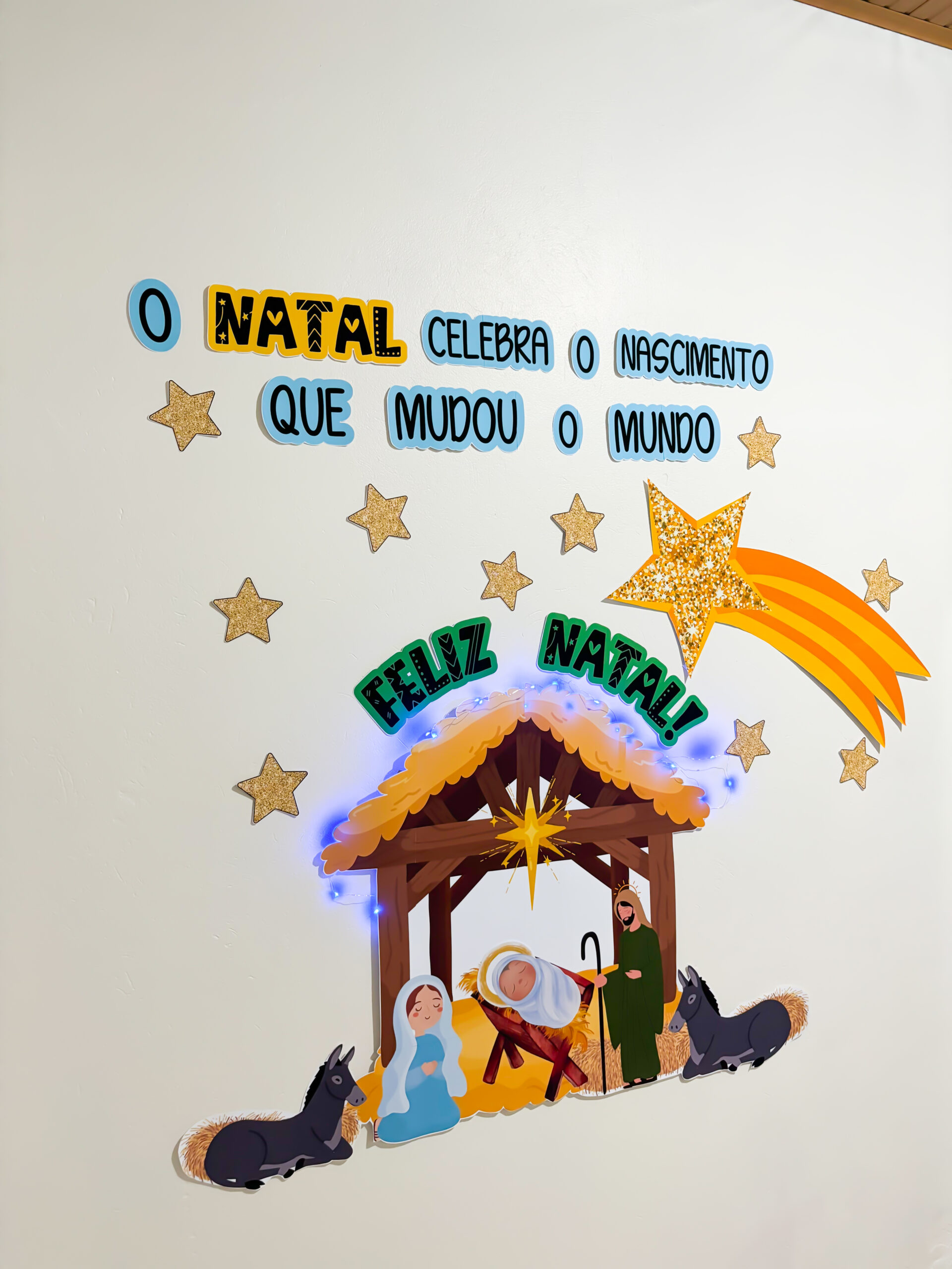 painel de natal para sala de aula