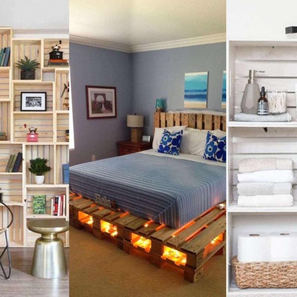 palette na decoração