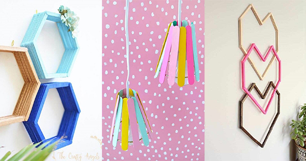 ideias de artesanato com palito de picolé para iniciantes
