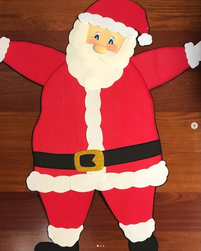 Molde Papai Noel de EVA rosto