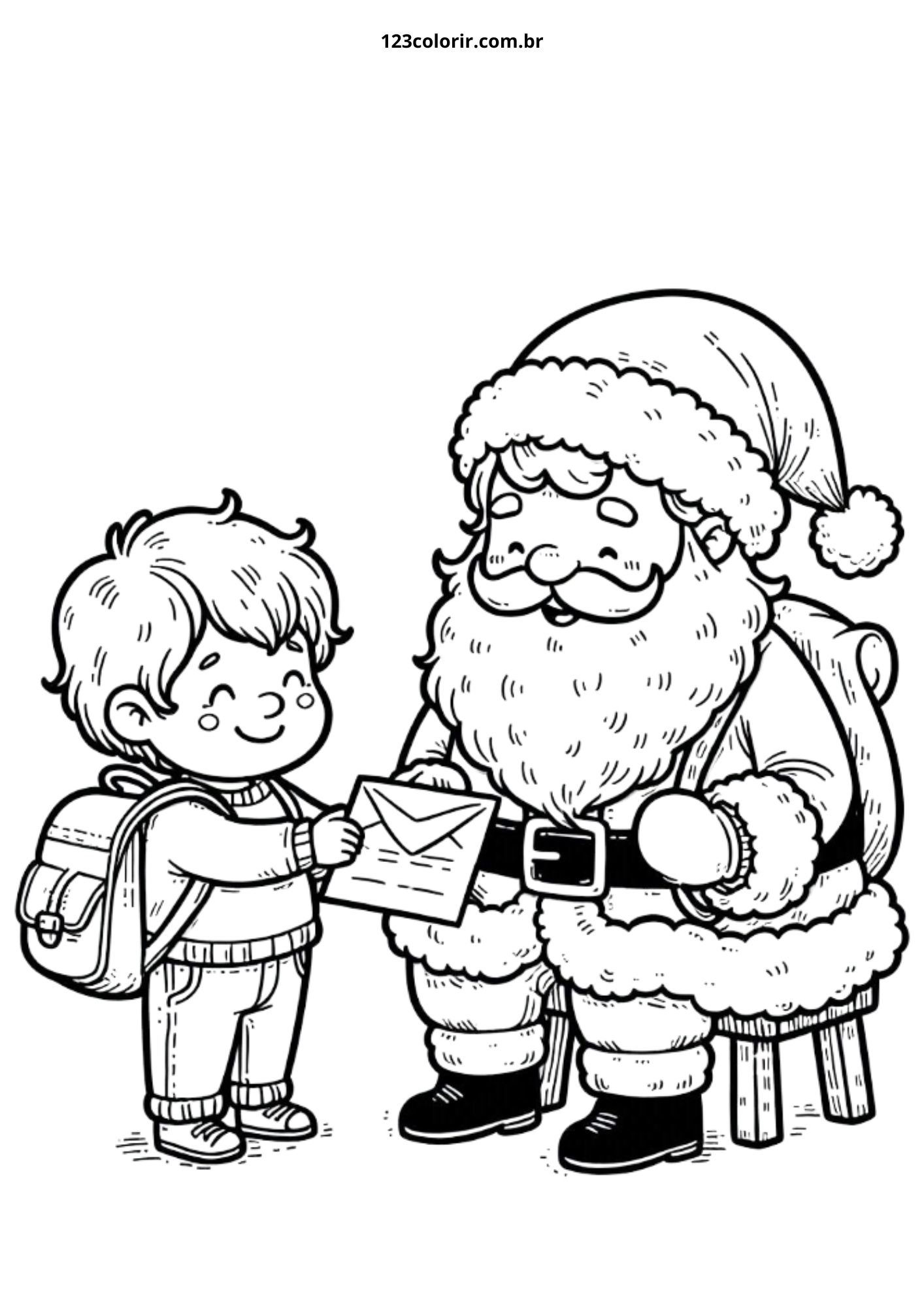 atividade de natal educação infantil colorir